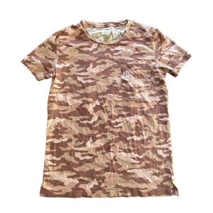 {Pink} Camouflage Oversize T-shirt with pocket